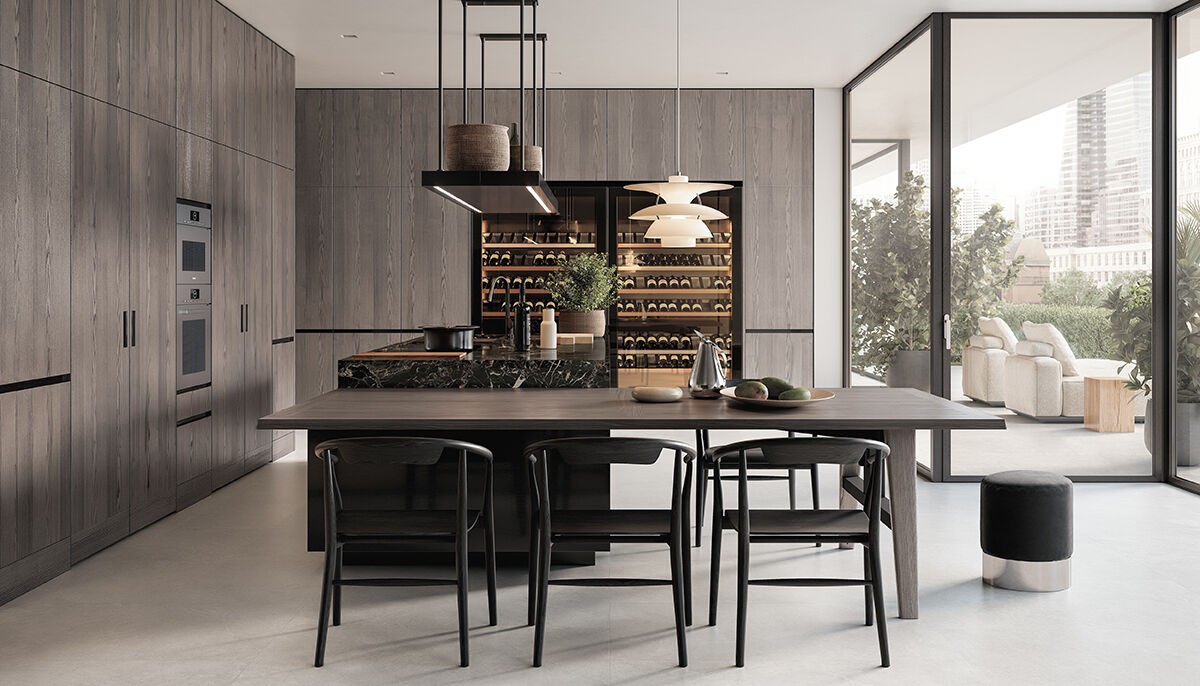 tavolo pranzo cucina convivium arclinea sag'80 showroom